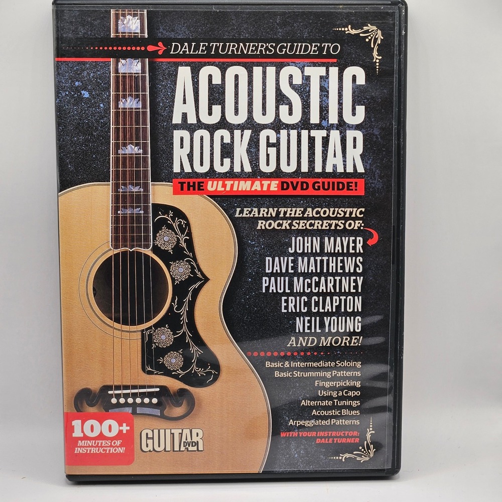 Guitar World Dale Turner‎ Guide to Acoustic Rock Guitar DVD Black Instructional